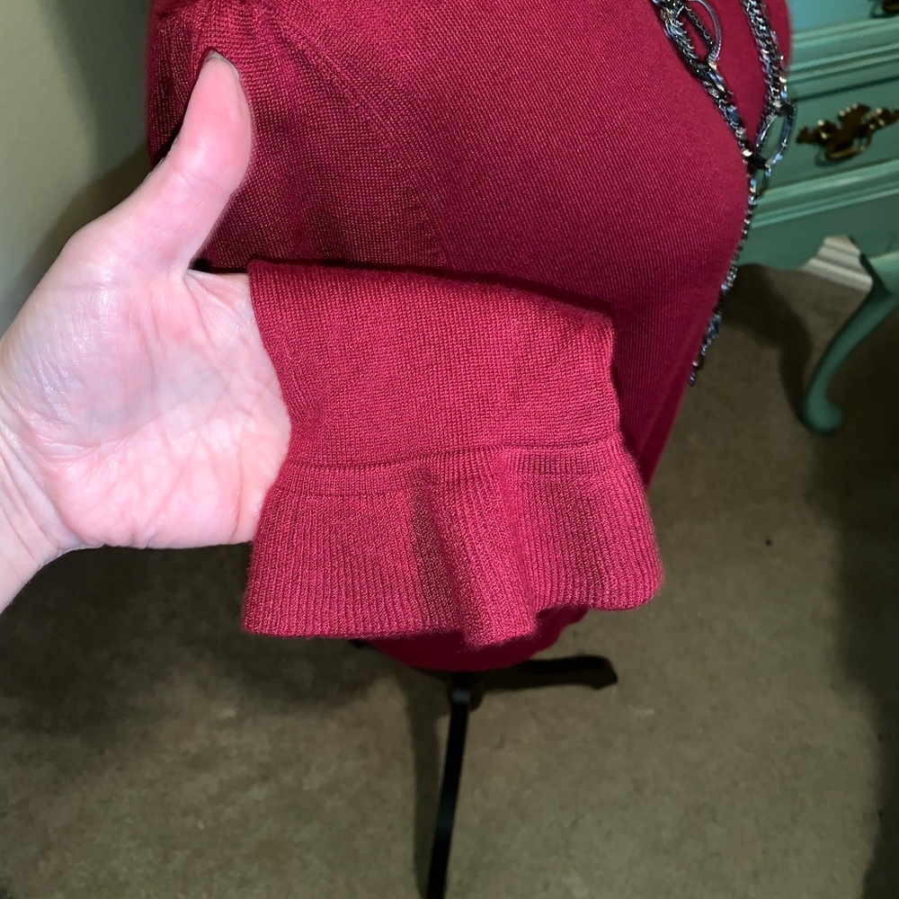 Sale🌺Joseph A Ruffle Neck Sweater - Picture 5 of 7